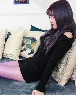  Tights Shop HK 香港网上丝袜商店 - 紫色性感油亮丝