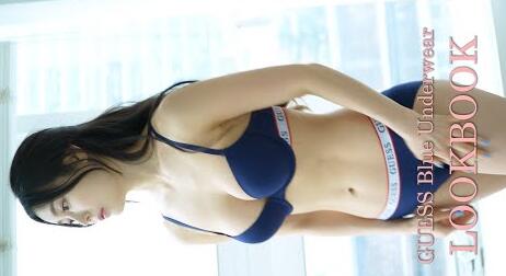 GUESS Blue Underwear - 게스 언더웨어 룩북 Under wear Lookbook - 베리 굿 룩북 모델 원다솜 - Very Good Lookbook