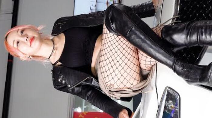 赛车模特申昭香汽车展拍摄