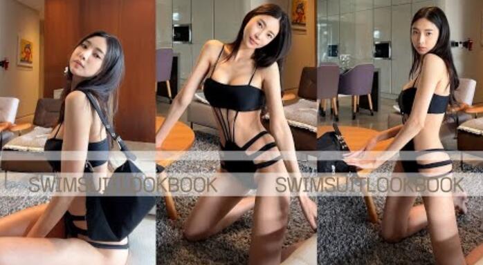 柔软莫诺尼基推荐,莫诺尼基黑色泳衣,泳装推荐,沙滩装