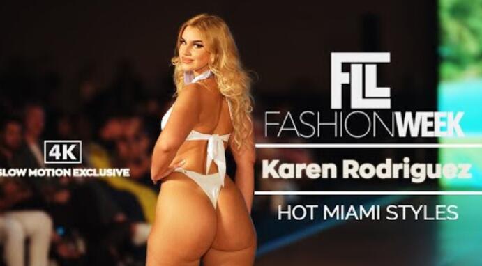 卡伦罗德里格斯在慢动作 | 2023 年 FLL 时装周 | Karen Rodriguez in Slow Motion | FLL FASHION WEEK 2023