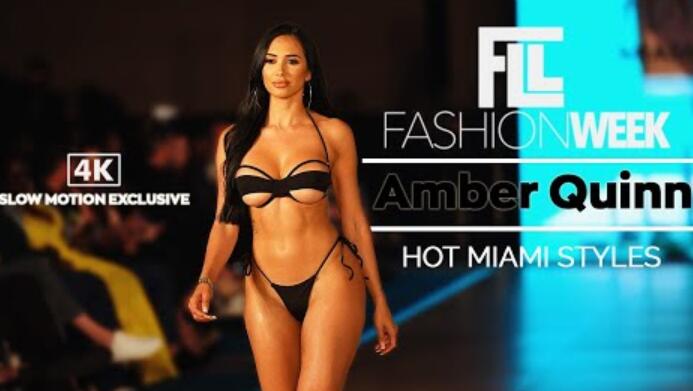 慢动作中的琥珀色奎因 | 2023 年 FLL 时装周 |使用 Sony Alpha 1 拍摄