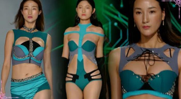 2017广东十佳内衣设计师刘丹“运动科技未来”性感内衣