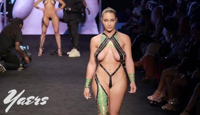 黑色磁带项目磁带艺术时装表演-洛杉矶时装周2023 -艺术之心时尚-充分展示