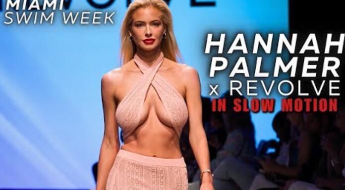 汉娜·帕尔默在慢动作-迈阿密游泳周2023与旋转