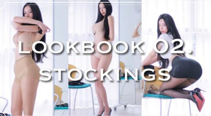 圆形长筒袜LOOKBOOK #02 Stockings with Donggeuran - LOOKBOOK - MODEL l