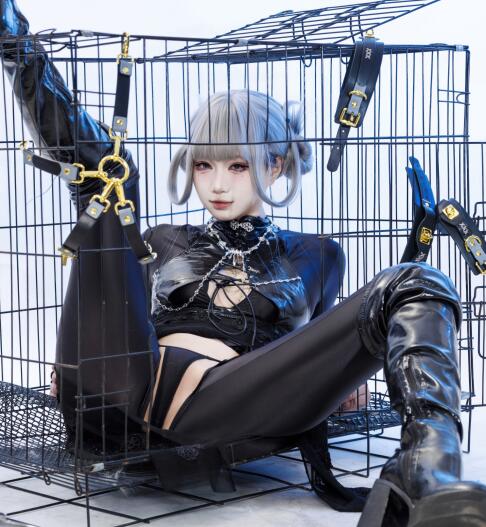 柒柒要乖哦 – NO.083 黑靡烟旗袍